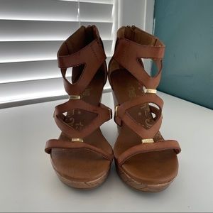 Brown Wedgie Heels